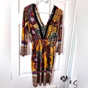 Paisley print dress
